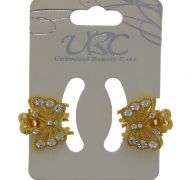 GOLD BUTTERFLY HAIR CLIPS 2 PACK