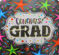 GRADUATION 17 INCH MYLAR BALLOON