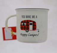 4.99 HAPPY CAMPER CANDLE IN MUG