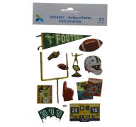 VINTAGE FOOTBALL 3D STICKERS 11 PC