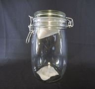 GLASS CANISTER 27.1 oz height 5.5&ampampampampampampquot