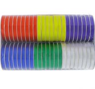 BOLD POLY-SATIN RIBBONS ASSORTED COLORS 38 INCH X 5 YARDS