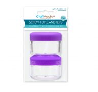 SCREW TOP CANISTERS 2 PACK 0.9 FL OZ  