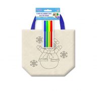 CHRISTMAS TOTE BAG WITH MARKERS