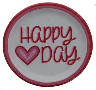 RETRO VALENTINES DAY 9 INCH PLATE 10 PACK