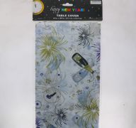 NEW YEARS TABLE COVER 54 X 108 INCH