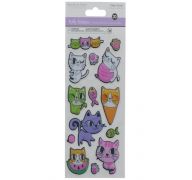 CAT PUFFY STICKERS 3D