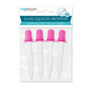GLASS SQUEEZE DROPPERS 4 PACK  