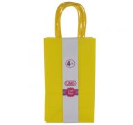 YELLOW SMALL CRAFT BAG 4 COUNT 13X8X21CM