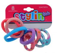 STYLIN GIRLS PONY HOLDER 8 PACK