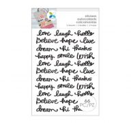 INSPIRATIONAL WORD STICKERS 66 PC