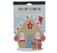 X MAS GIFT LABELS 60 COUNT