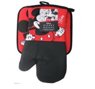 MICKEY MOUSE OVEN MITT AND POT HOLDER