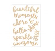 WOODEN SAYINGS 3D STICKERS