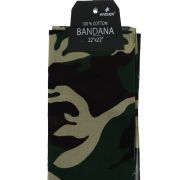 Camouflage Bandana 100 Cotton Versatile Large Paisley Bandanas in Pack of 1