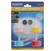 LED TEALIGHTS 4 COUNT