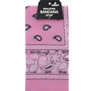Pink Bandana 100 Cotton Versatile Large Paisley Bandanas in Pack of 1