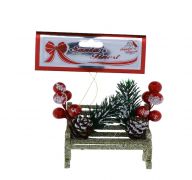 BENCH WITH BERRIES 9 CM