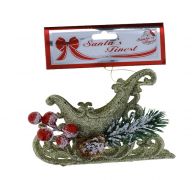 SLEIGH WITH BERRIES 14 CM