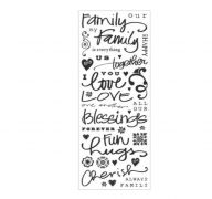 FAMILY PHRASE STICKERS 40 PC