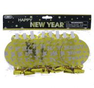 HAPPY NEW YEAR BLOW HORN 8 PC