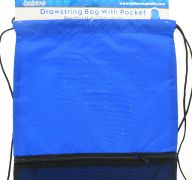 DRAWSTRING BAG WITH POCKETS
