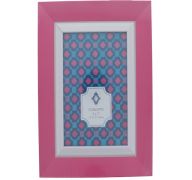 WHITE AND PINK FRAME 5 X 7 INCH
