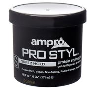 AMPRO HAIR GEL 6 OZ SUPER HOLD