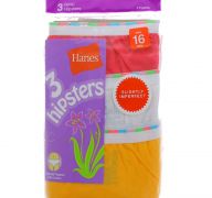 HANES 3 HIPSTERS SIZE 16