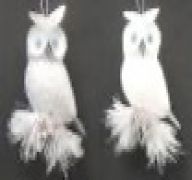 SILVER OWL ORNAMENT