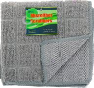 GRAY SCRUBBER 2 PACK 12 X 12 INCH