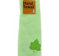 HAND TOWEL WITH LEAVES 13 INCH X 28 INCH