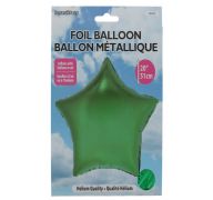Star Shape Foil Mylar Balloon Green