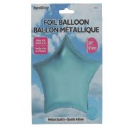 Star Shape Foil Mylar Balloon Light Blue