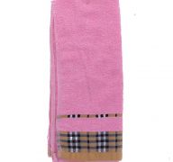 PINK HAND TOWEL WITH DESIGN