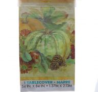 PUMPKIN HARVEST TABLE COVER 54 X 84 INCH
