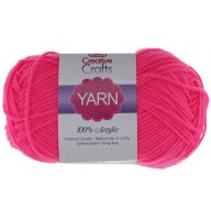 BRIGHT PINK ACRYLIC YARN