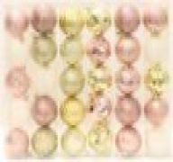 GOLD AND PINK ORNAMENTS