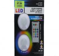 LED COLOR CHANGING LIGHT WITH REMOTE