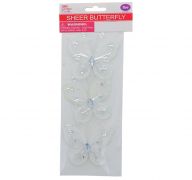 SHEERT BUTTERFLY WHITE 3 PACK LARGE XXX