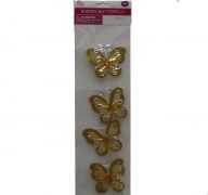 GOLD BUTTERFLY 4 PACK