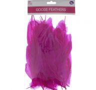 HOT PINK GOOSE FEATHERS 5-7IN