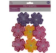 FLOWER HEAD FELT 8 COUNT XXX