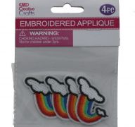 RAINBOW EMBROIDERED APPLIQUE XXX