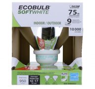 SOFT WHITE 75 WATT INDOOR AND OUTDOOR BULB