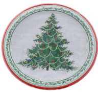 CLASSIC XMAS TREE PLATES 8 COUNT 7 INCH