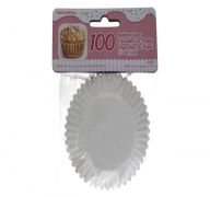 WHITE CUP CAKE LINER 100 PACK