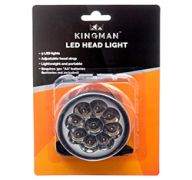 KINGMAN LED HEADLAMP FLASHLIGHT W ADJUSTABLE HEADBAND