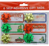 SELF-ADHESIVE GIFT TAGS 6 PACK