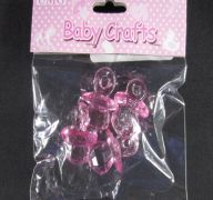 BABY PACIFIER 4PC PINK